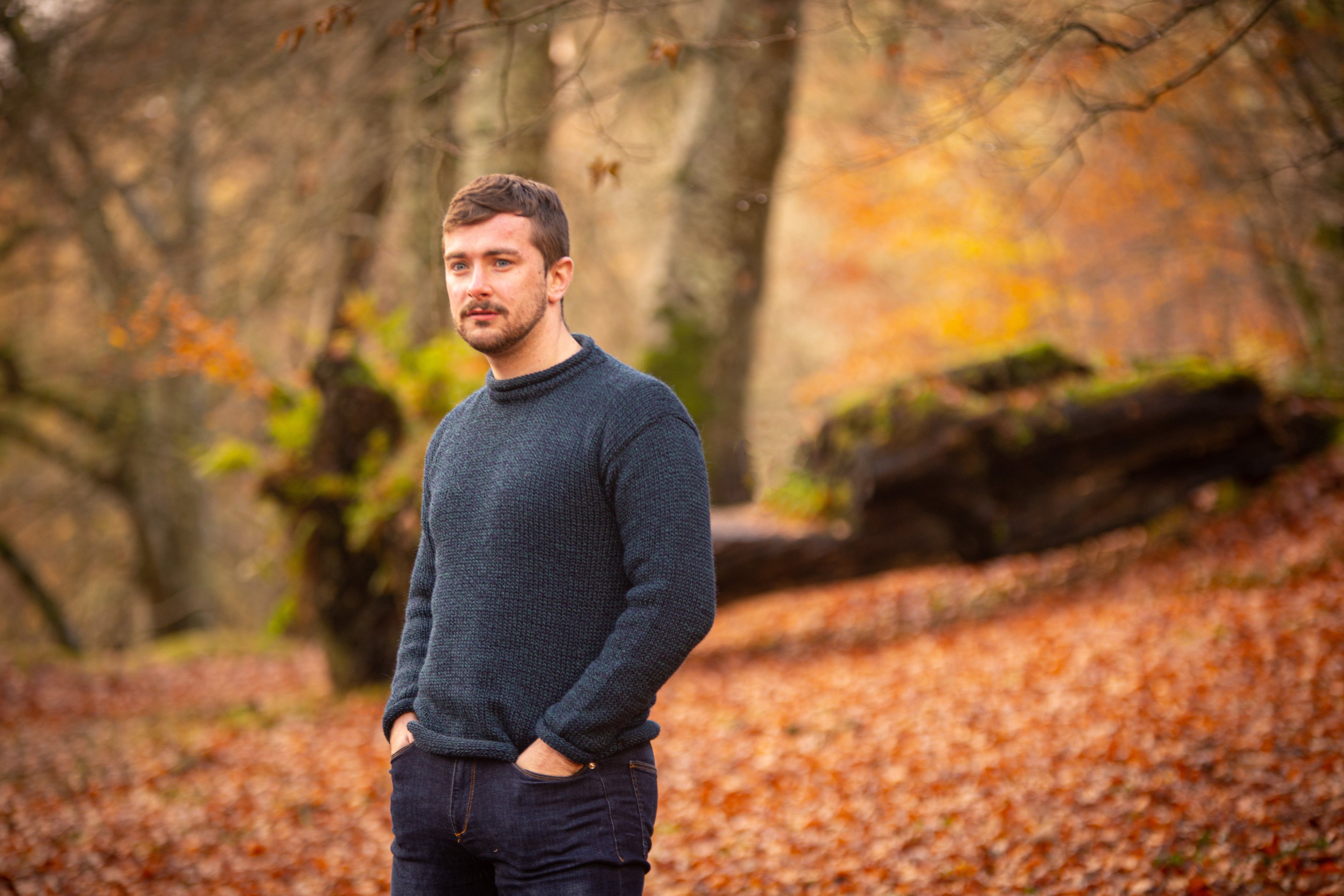 Men wearing Irish wool knitwear made in Ireland