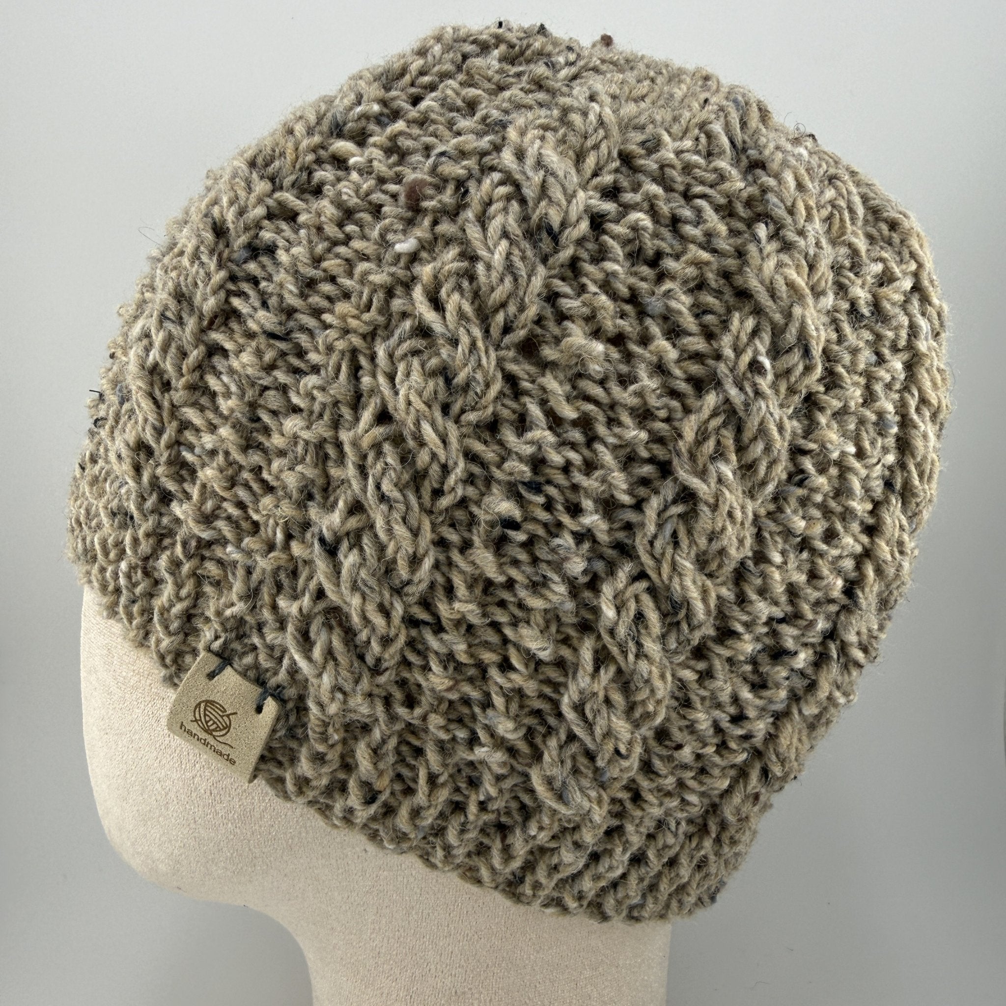 Tweed Wool Knit Hat